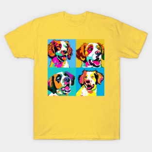 Brittany Pop Art - Dog Lover Gifts T-Shirt